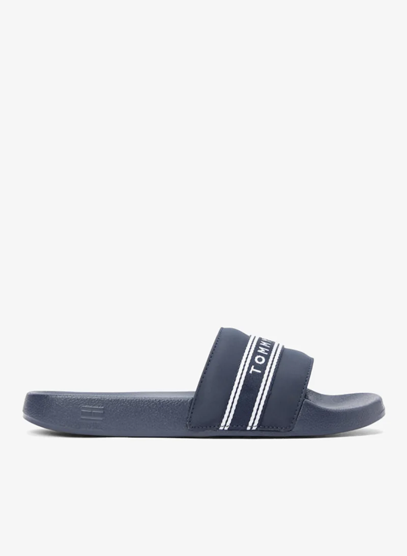 تومي هيلفيغر Logo Tape Webbing Pool Slides